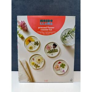 Pressed Flowers Resin Coaster DIY Art Kit - Mondo Llama New in Box